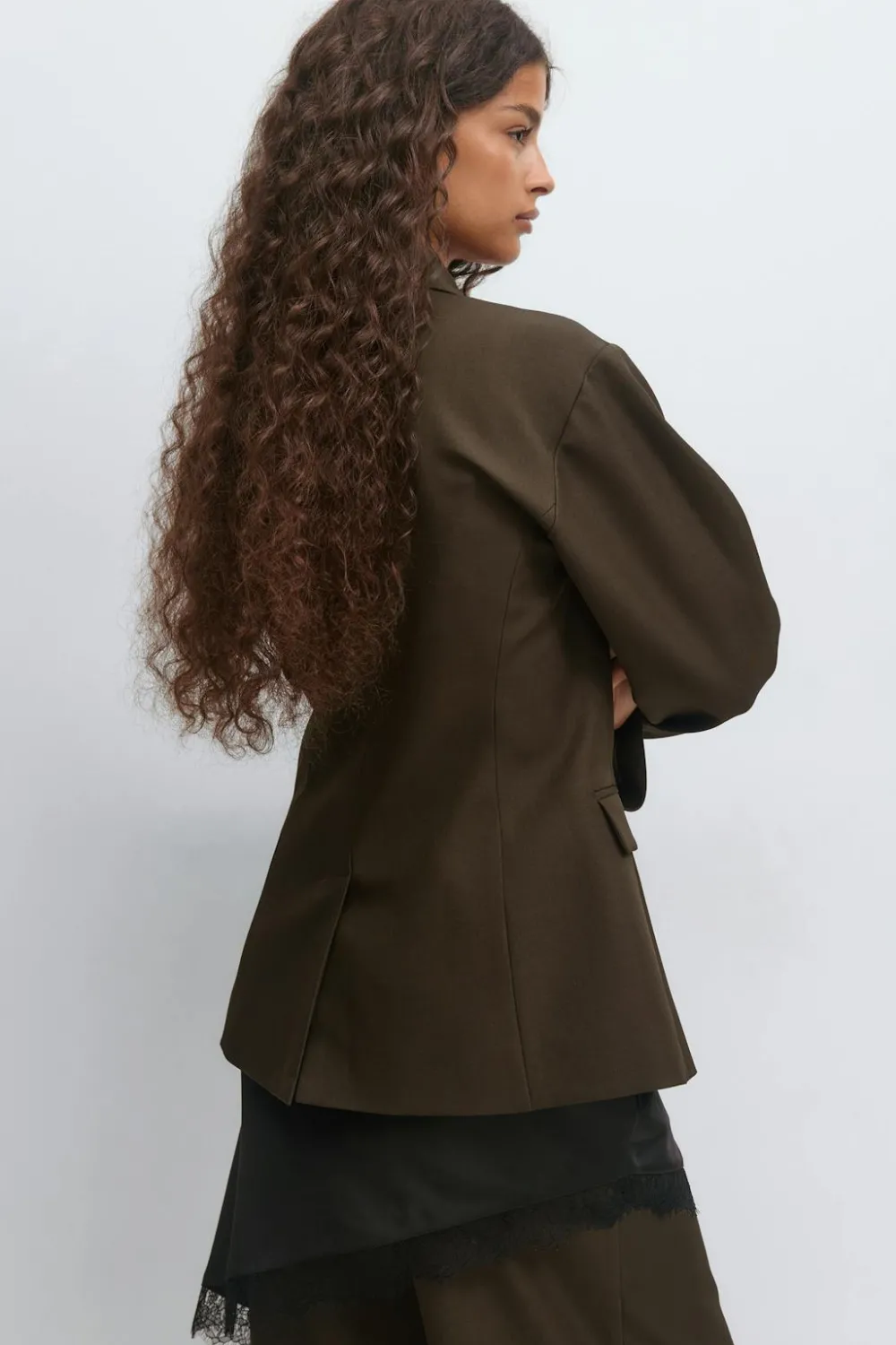 Clearance Gina Tricot Shaped blazer Bruin