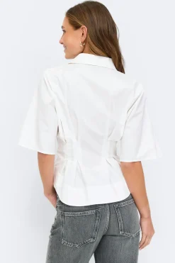New Gina Tricot Shaped shirt Wit