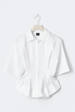New Gina Tricot Shaped shirt Wit