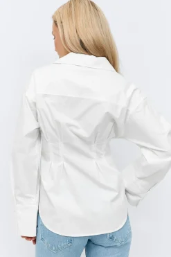 Gina Tricot Shaped shirt Wit