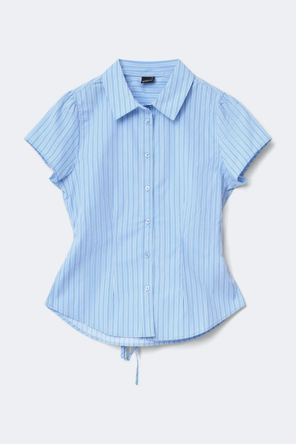 Sale Gina Tricot Shaped shirt Blauw