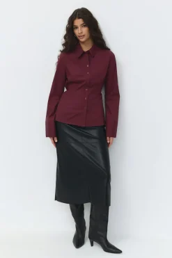 Hot Gina Tricot Shaped tie blouse Rood