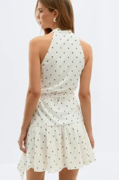 Best Gina Tricot Sheer wrap dress Zwart