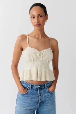 Sale Gina Tricot singlet Wit