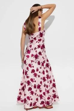 Clearance Gina Tricot Sleeveless satin maxi dress Roze