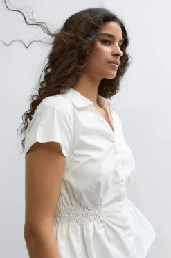 Hot Gina Tricot Smock blouse Wit