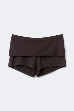 Outlet Gina Tricot Soft folded loungewear shorts Bruin