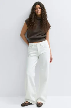 Clearance Gina Tricot Soft funnel neck top Bruin