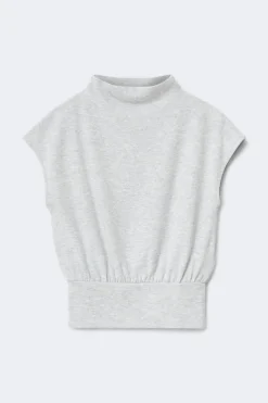 Outlet Gina Tricot Soft funnel neck top Grijsv