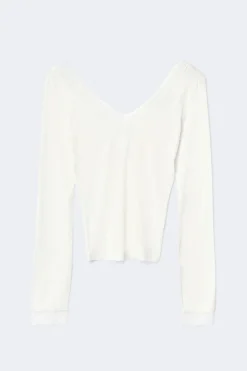 Clearance Gina Tricot Soft lace loungewear top Wit