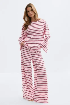 Discount Gina Tricot Soft loungewear longsleeve top Roze