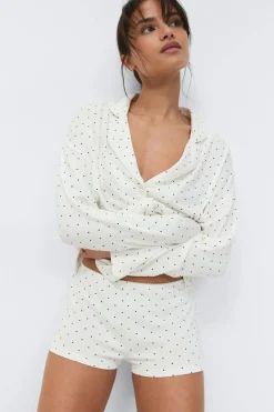 Outlet Gina Tricot Soft pyjamas hotpants Wit