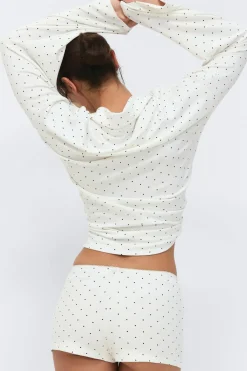 Outlet Gina Tricot Soft pyjamas hotpants Wit