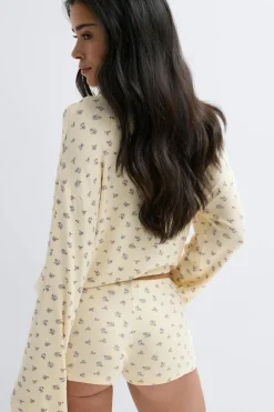 Sale Gina Tricot Soft pyjamas hotpants Geel
