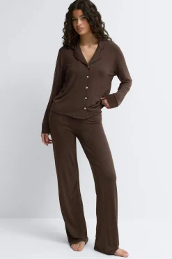Hot Gina Tricot Soft pyjamas shirt Paars