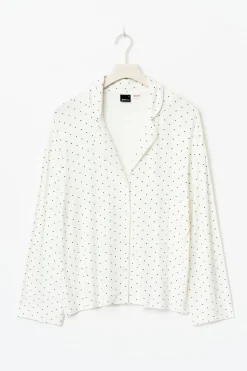 Gina Tricot Soft pyjamas shirt Wit