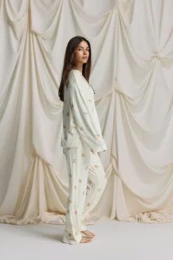 Outlet Gina Tricot Soft pyjamas trousers Wit