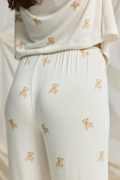 Outlet Gina Tricot Soft pyjamas trousers Wit