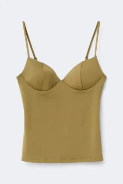 Gina Tricot Soft shaping wow singlet Groen
