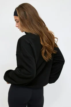 Clearance Gina Tricot Soft sport zip sweater Zwart
