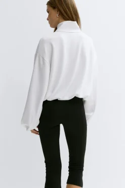 Clearance Gina Tricot Soft sporty zip jacket Wit