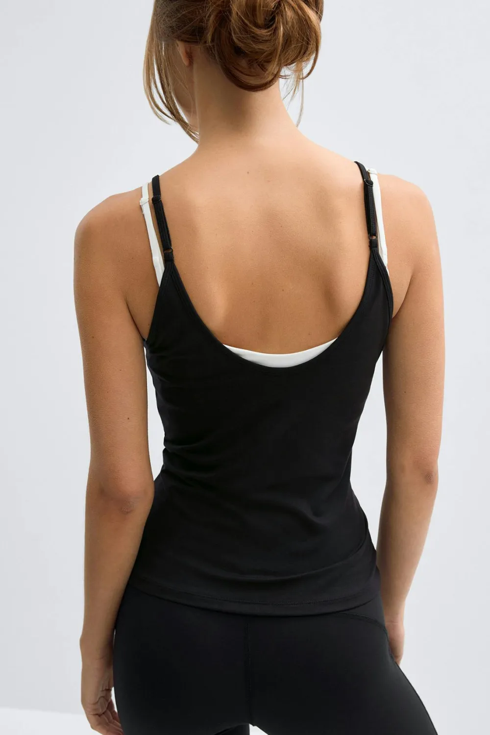 Clearance Gina Tricot Soft strap yoga singlet Zwart