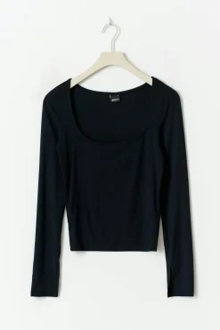 Best Gina Tricot Soft touch jersey top Blauw