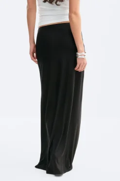 Hot Gina Tricot Soft touch maxi skirt Zwart