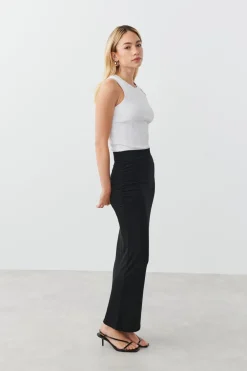 Gina Tricot Soft touch ruched skirt Zwart