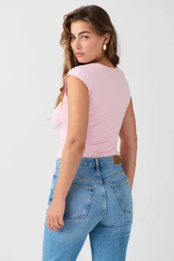 Outlet Gina Tricot Soft touch tight top Roze