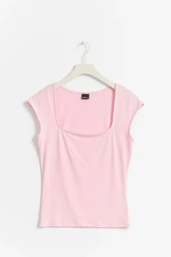 Outlet Gina Tricot Soft touch tight top Roze