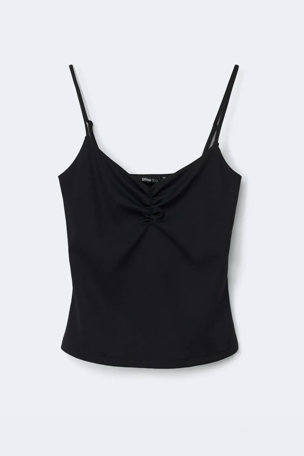 Clearance Gina Tricot Soft yoga ruched singlet Zwart