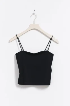 Gina Tricot spaghetti strap singlet Zwart