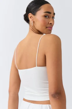 Best Gina Tricot spaghetti strap singlet Wit