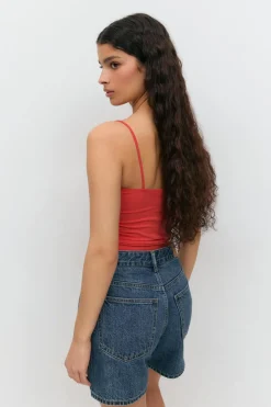 Discount Gina Tricot spaghetti strap singlet Rood