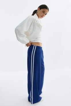 Online Gina Tricot Sporty wide trousers Blauw