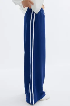 Online Gina Tricot Sporty wide trousers Blauw