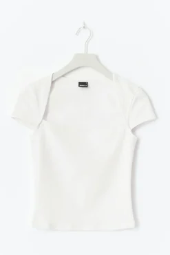 Sale Gina Tricot Square neck top Wit