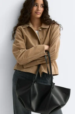 Outlet Gina Tricot Strap handle tote bag Zwart