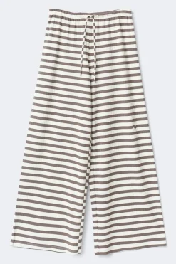 New Gina Tricot Striped soft trousers Wit