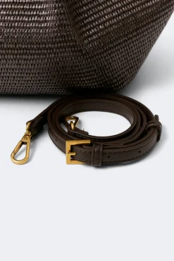 Online Gina Tricot Structure strap tote bag Bruin