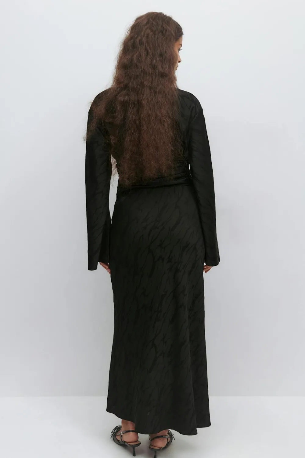 Sale Gina Tricot Structured skirt Zwart