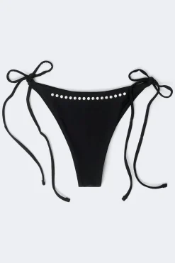 Clearance Gina Tricot Studded bikini brazilian Zwart