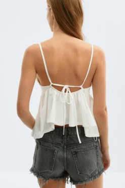 Online Gina Tricot Studs singlet Wit