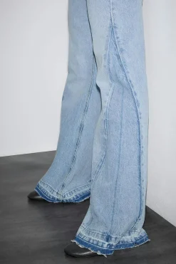 Online Gina Tricot Super flare jeans Blauw