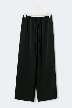 New Gina Tricot Tall drawstring satin trousers Zwart