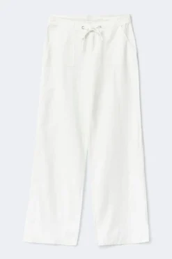 Clearance Gina Tricot Tall linen blend trousers Wit