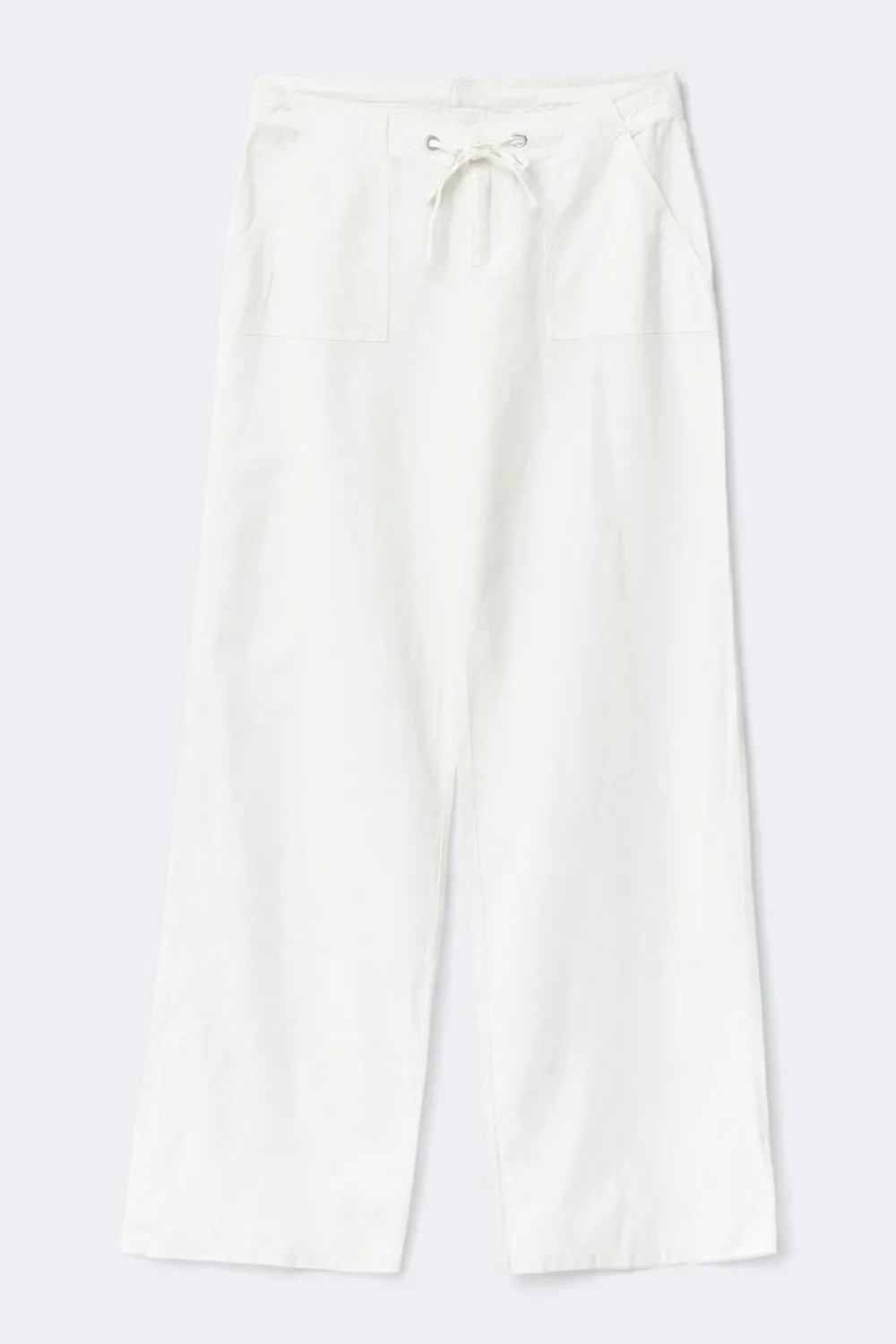 Clearance Gina Tricot Tall linen blend trousers Wit