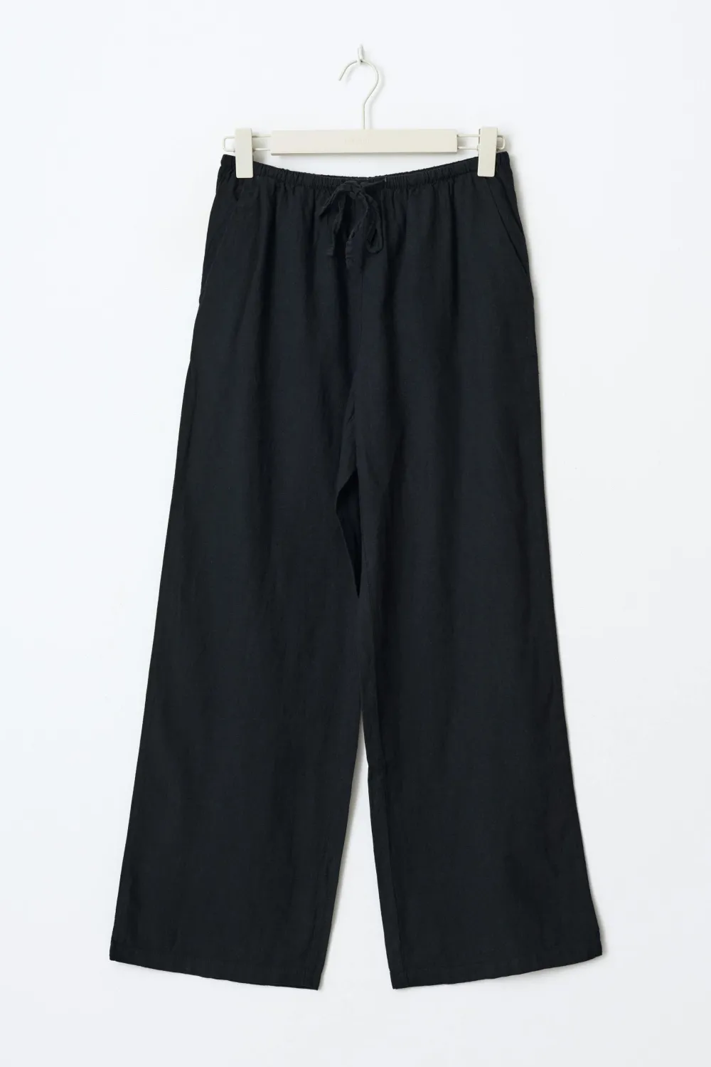 Sale Gina Tricot tall linen blend trousers Zwart