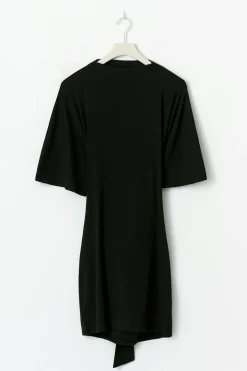 Hot Gina Tricot Tie back dress Zwart